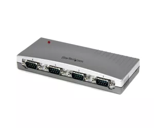 StarTech.com 4 Port USB to RS232 Serial DB9 Adapter Hub