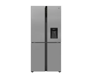 Hoover H-FRIDGE 700 MAXI HSC818EXWD dviduris šaldytuvas-šaldiklis Pastatomi 432 L E Sidabras