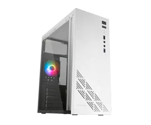 Mars Gaming MC100W ATX PC Case 90mm Fan FRGB Convect-Cool White