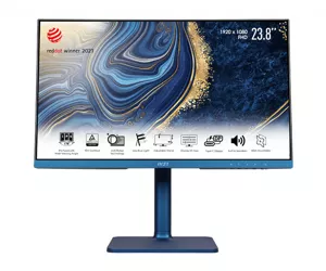 MSI Modern MD241P Ultramarine 60,5 cm (23.8") 1920 x 1080 Pixel Full HD LCD Blau