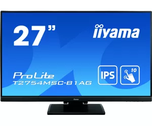iiyama ProLite T2754MSC-B1AG computer monitor 68.6 cm (27") 1920 x 1080 pixels Full HD LED Touchscreen Multi-user Black