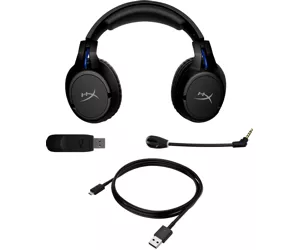 HyperX Belaidės žaidimų ausinės (juodos-mėlynos) „ CloudX Flight“ - PS5-PS4