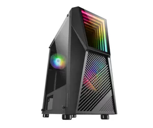 Mars Gaming MC777, ATX Computer Case, ARGB Lighting, Black