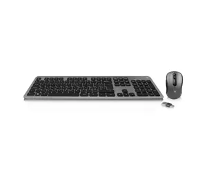 Ewent EW3264 klaviatuur Hiir kaasa arvatud Raadioside QWERTZ Ungari Must, Hall