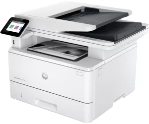 HP LaserJet Pro MFP 4102fdwe Printer, Black and white, Printeris priekš Small medium business, Print, copy, scan, fax, Two-sided printing; Two-sided scanning; Scan to email; Front USB flash drive port