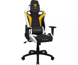 ThunderX3 XC3BY, Gaming Chair, Ergonomic Design + Adjustable Cushions, Yellow