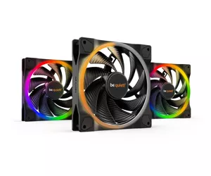 be quiet! Light Wings 140mm ARGB PWM High Speed Fan Black 3 Pack