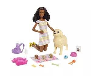 Barbie Newborn Pups playset