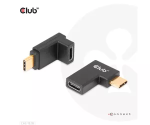 CLUB3D USB Type-C Gen2 Angled Adapter set of 2 up to 4K120Hz M/F