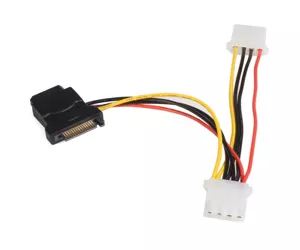 StarTech.com SATA to LP4 Power Cable Adapter with 2 Additional LP4